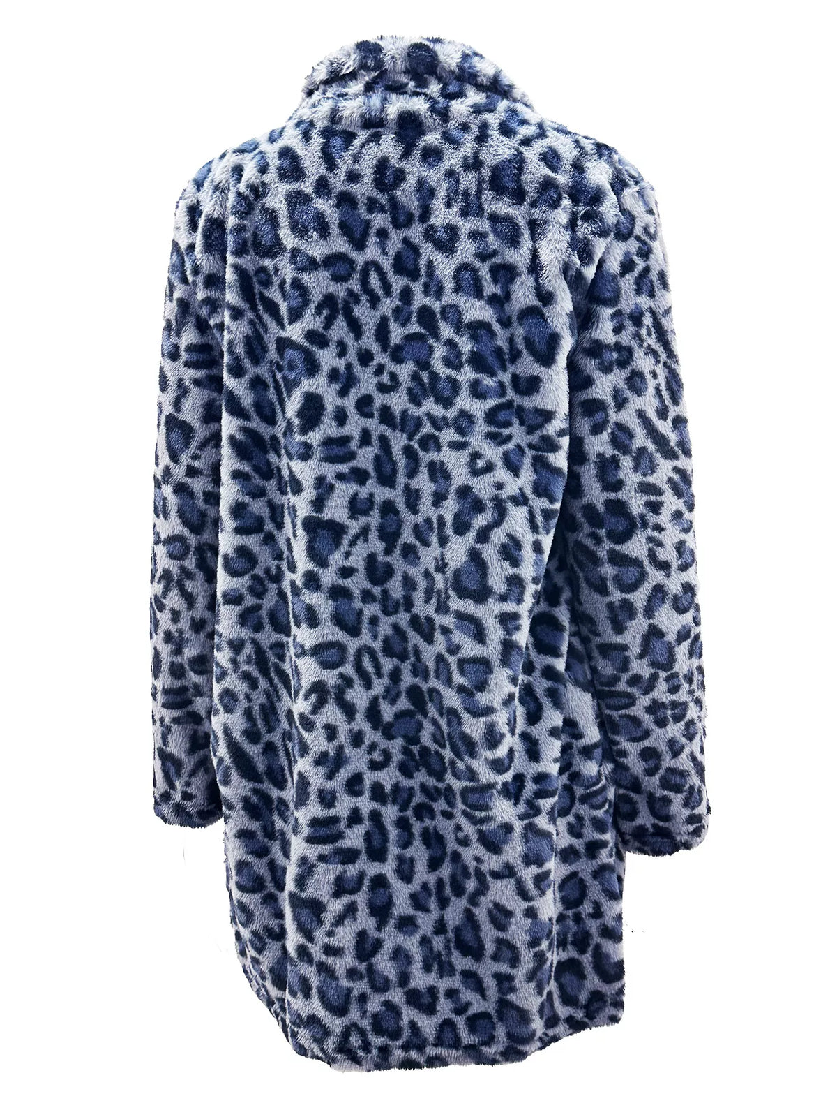 Leopard Open Front Outerwear Plus Size