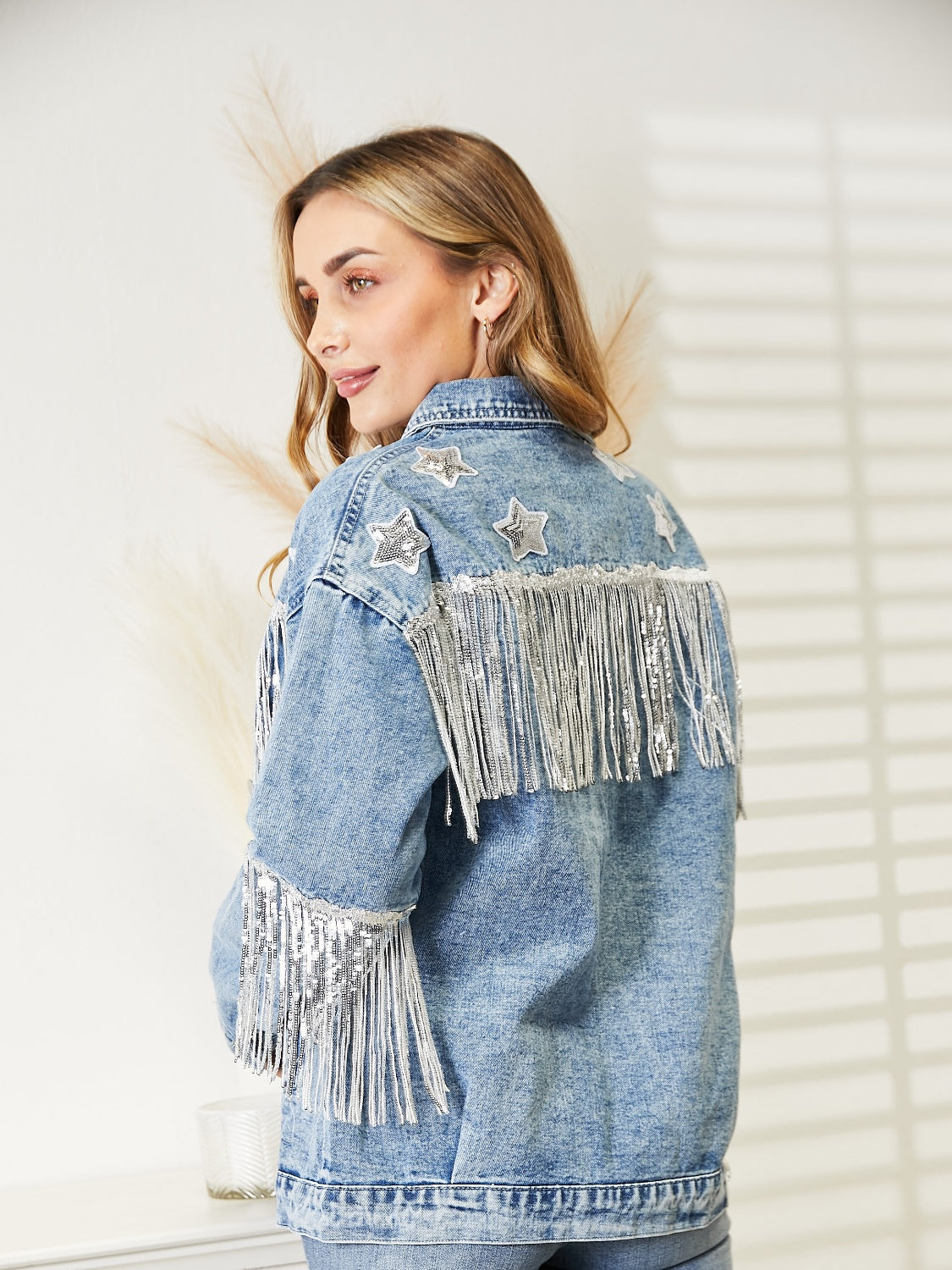 Fringe Denim Jacket