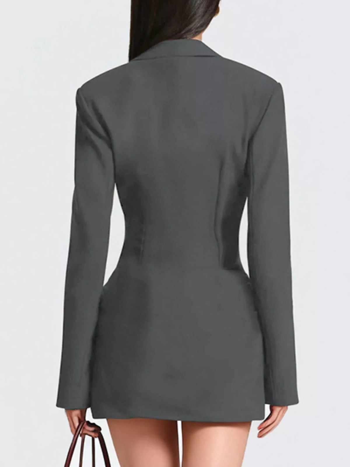 Blazer Long Sleeve Mini Dress Plus Size