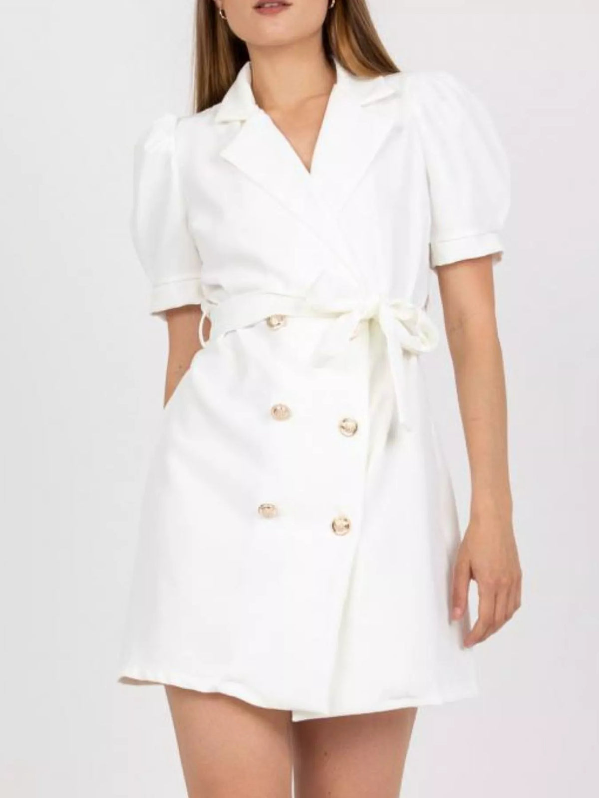 Blazer Tie Waist Mini Dress