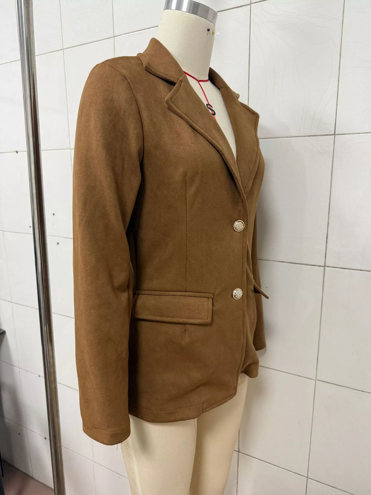 Women's Single-Breasted Lapel Collar Blazer