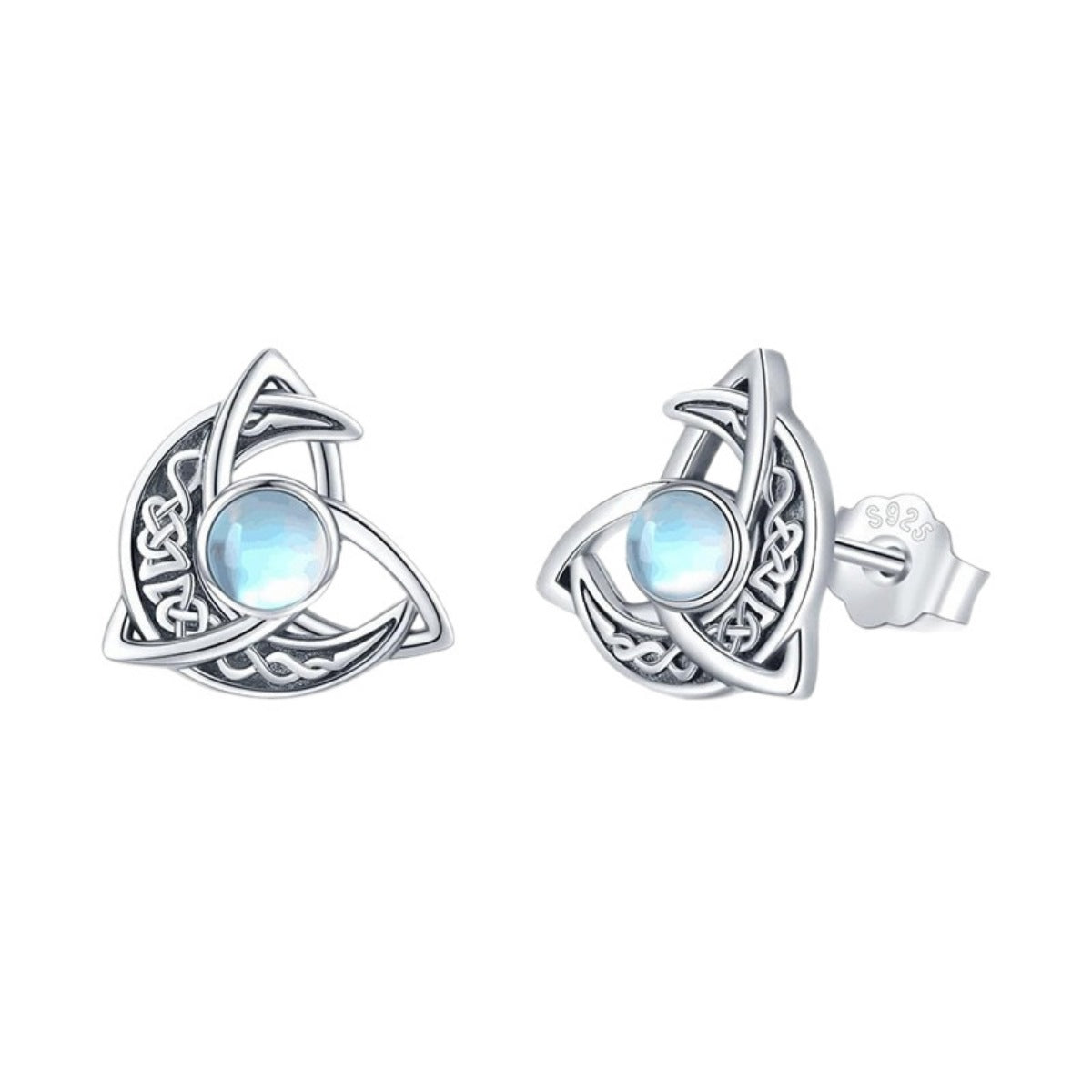 Moonstone Stud Earrings – image 4 | Lilixa Trending Jewelry