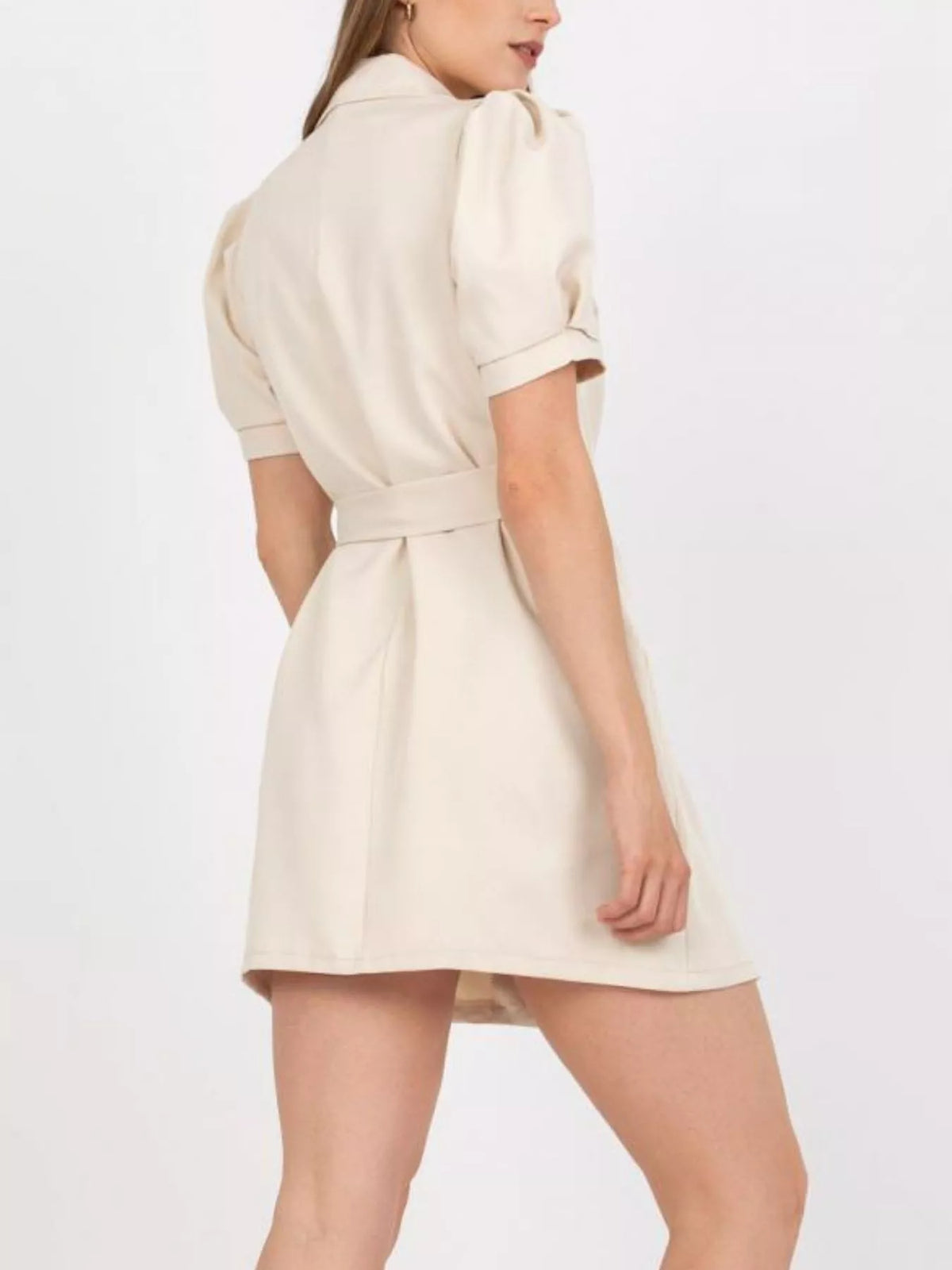 Blazer Tie Waist Mini Dress