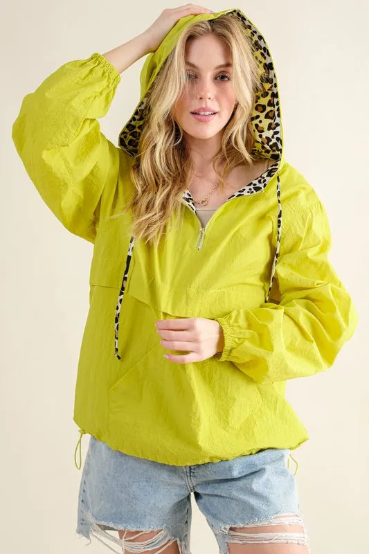 And The Why Leopard Windbreaker