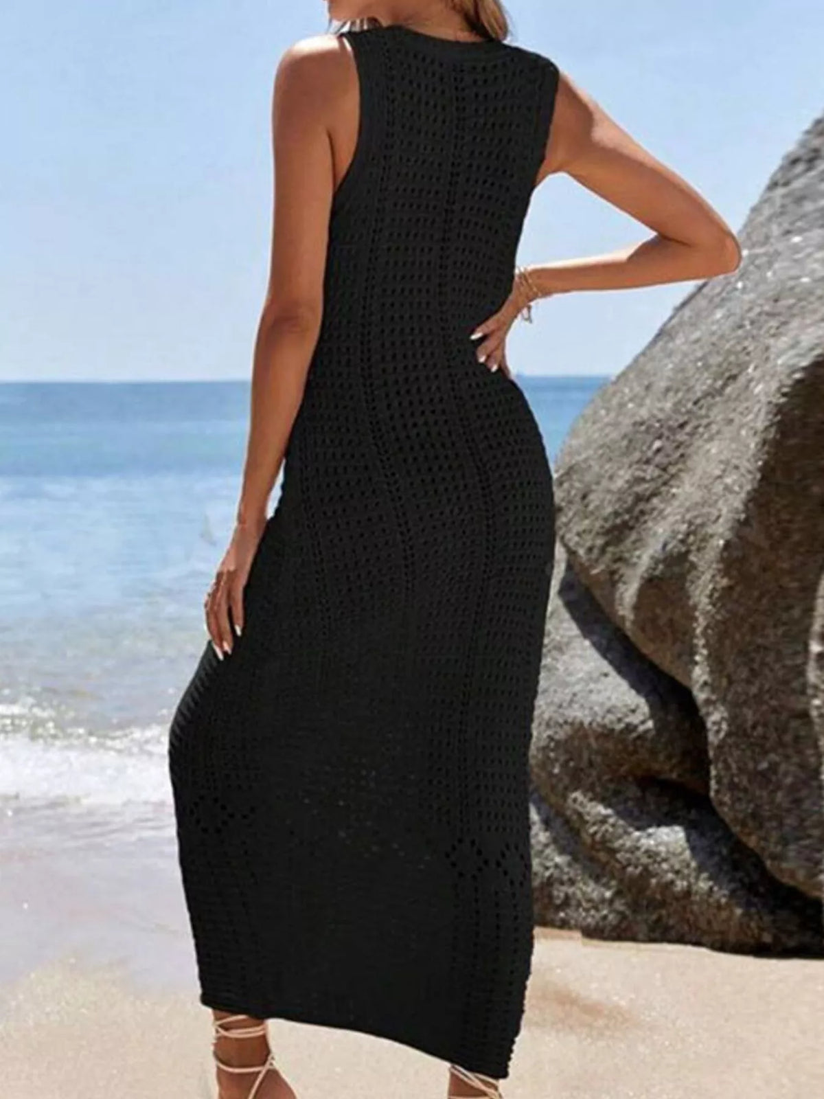 Crochet Cover Up Maxi Dress
