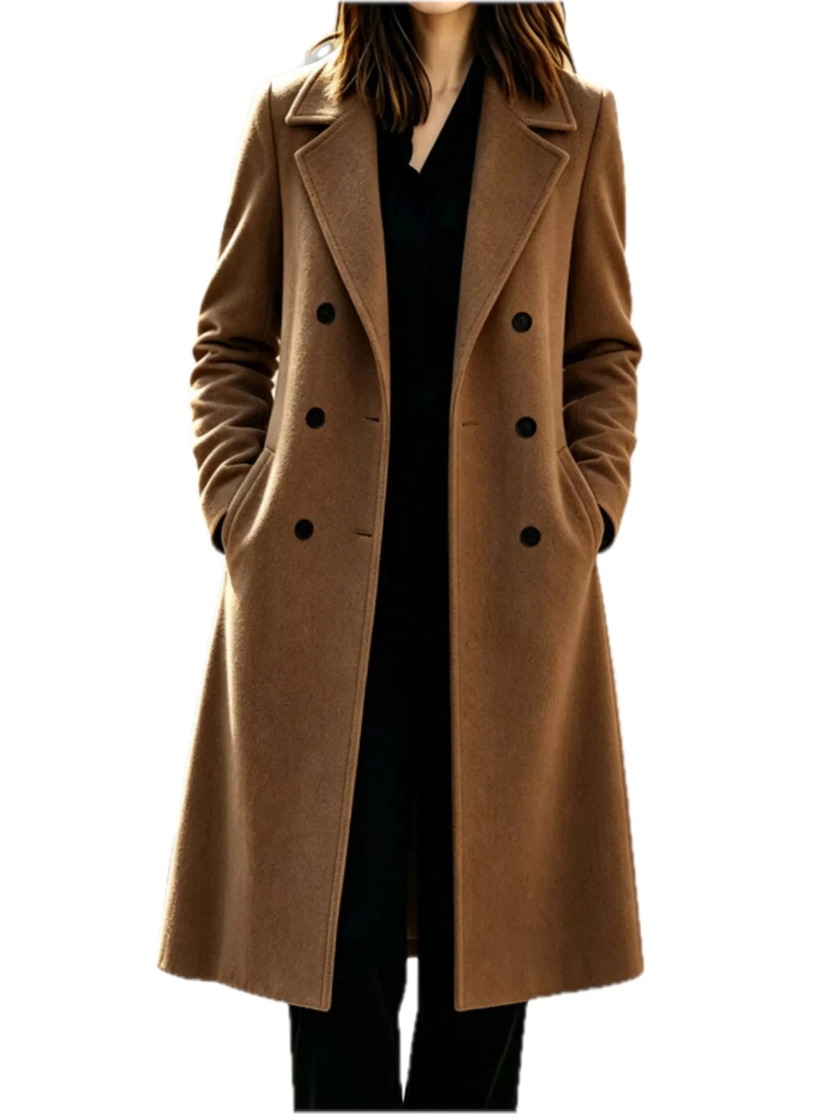 Double Breasted Lapel Coat