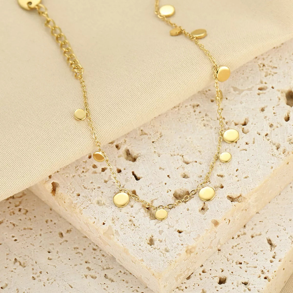 18K Gold-Plated Charm Bracelet for Women