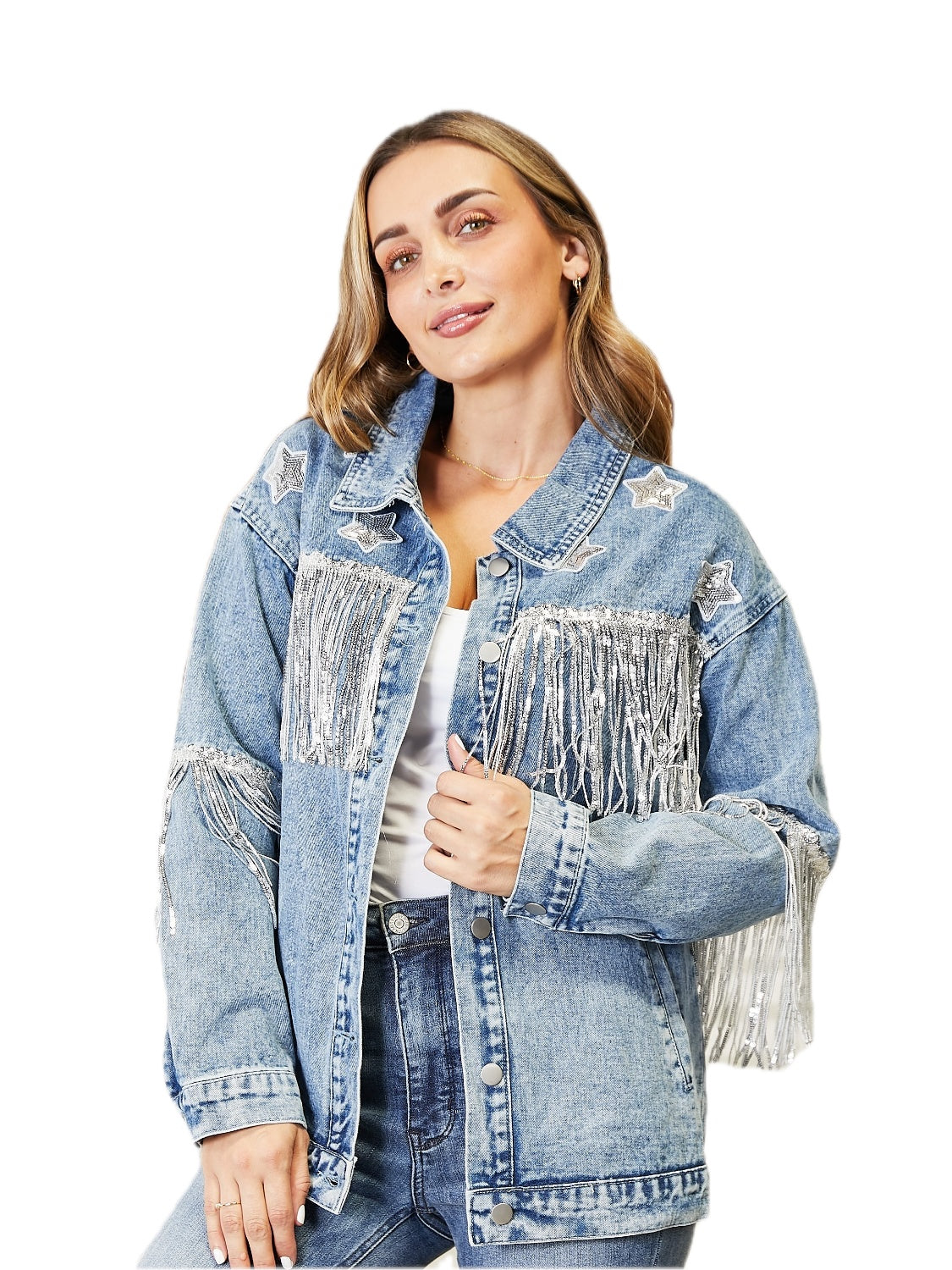 Fringe Denim Jacket