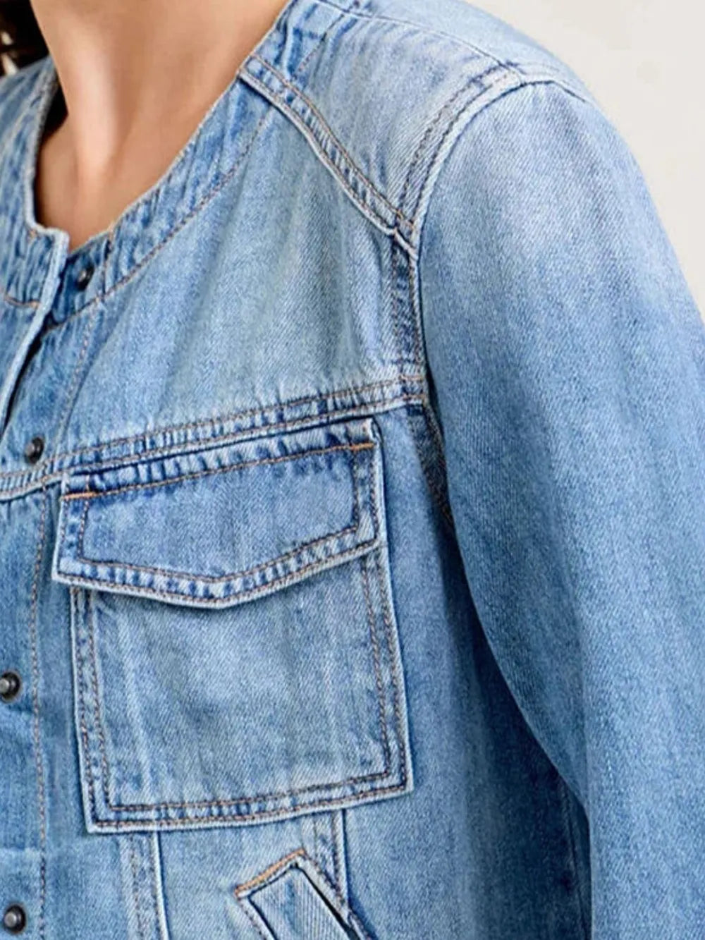 Cargo Denim Jacket