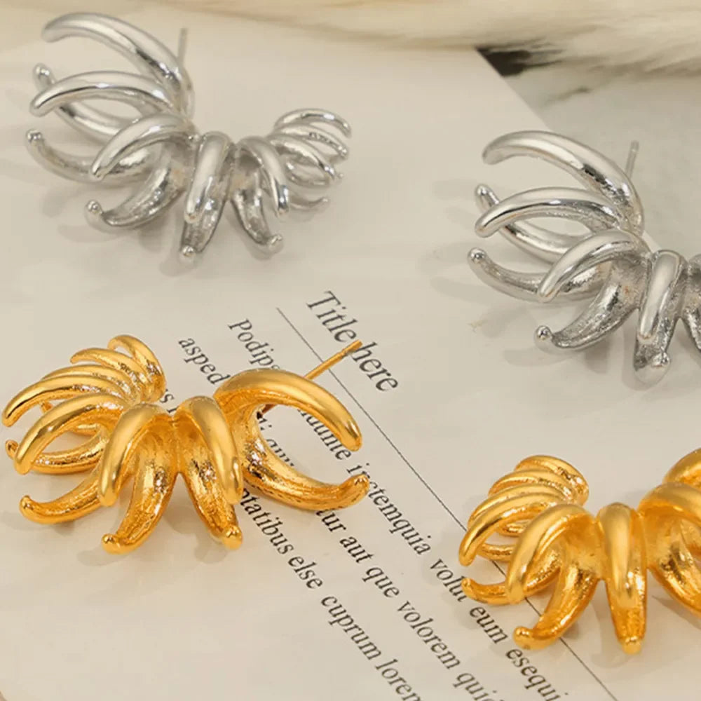 Titanium Steel Irregular Shape Earrings – image 5 | Lilixa Trending Jewelry