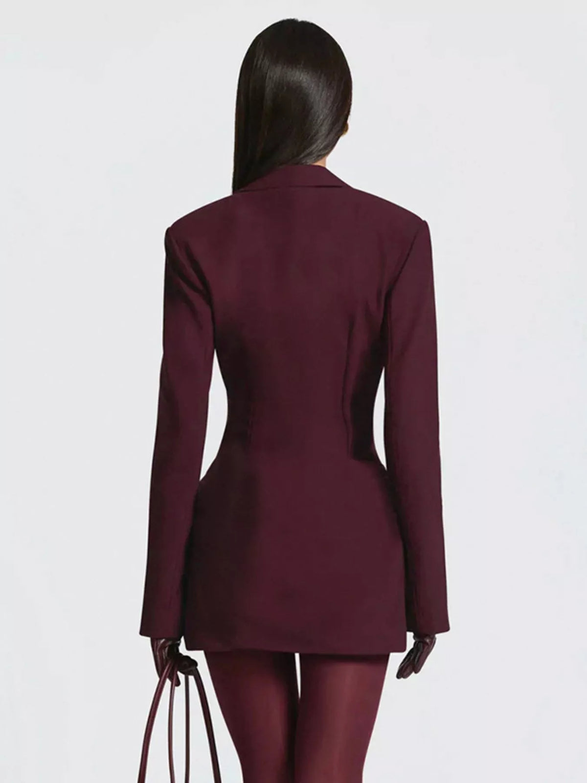 Blazer Long Sleeve Mini Dress Plus Size