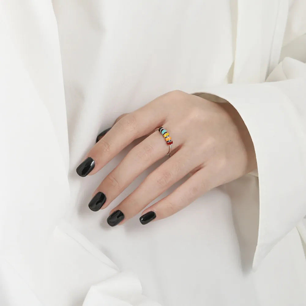925 Sterling Silver Oil Drip Ring – image 7 | Lilixa Trending Jewelry