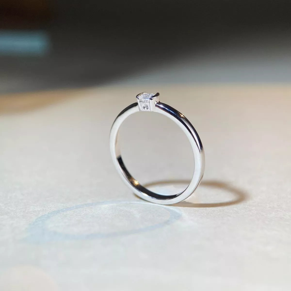 925 Sterling Silver Moissanite Ring for Women
