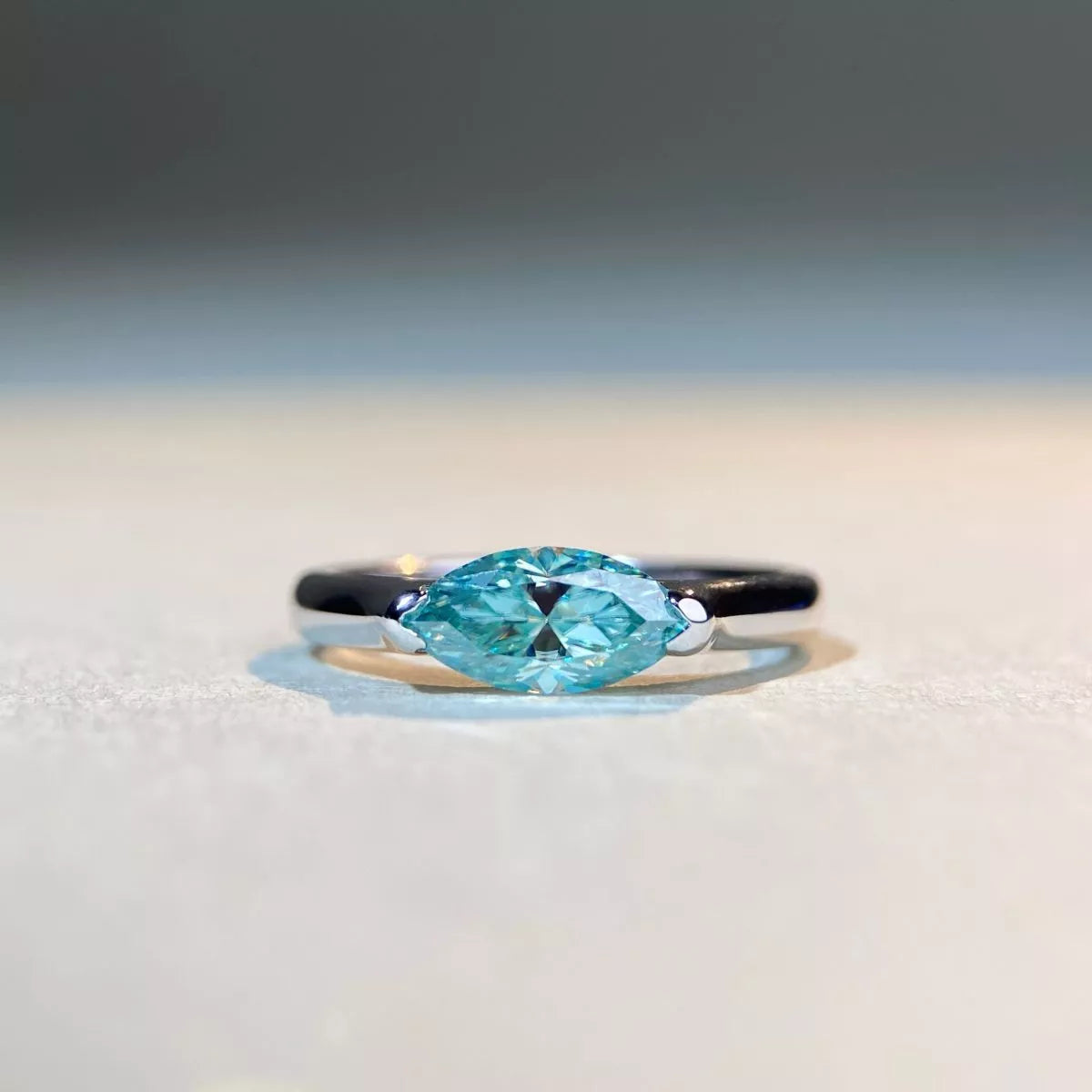 1 Carat Moissanite 925 Sterling Silver Ring for Women