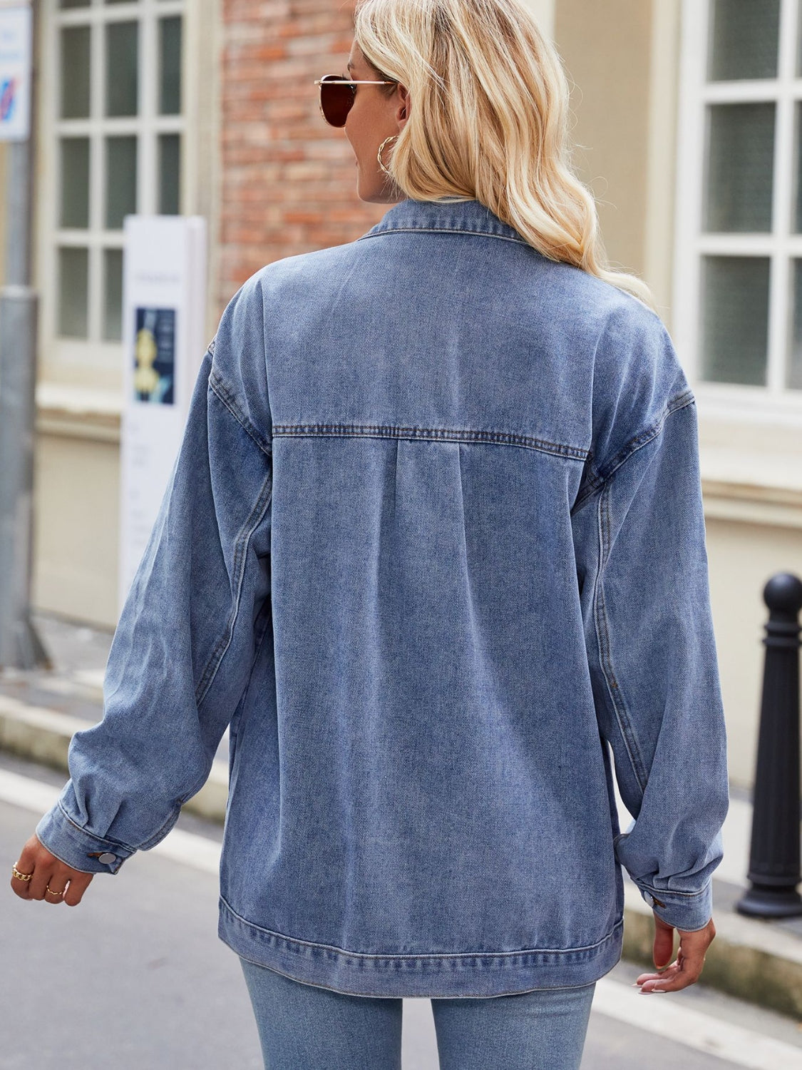 Pocket Button Up Denim Jacket