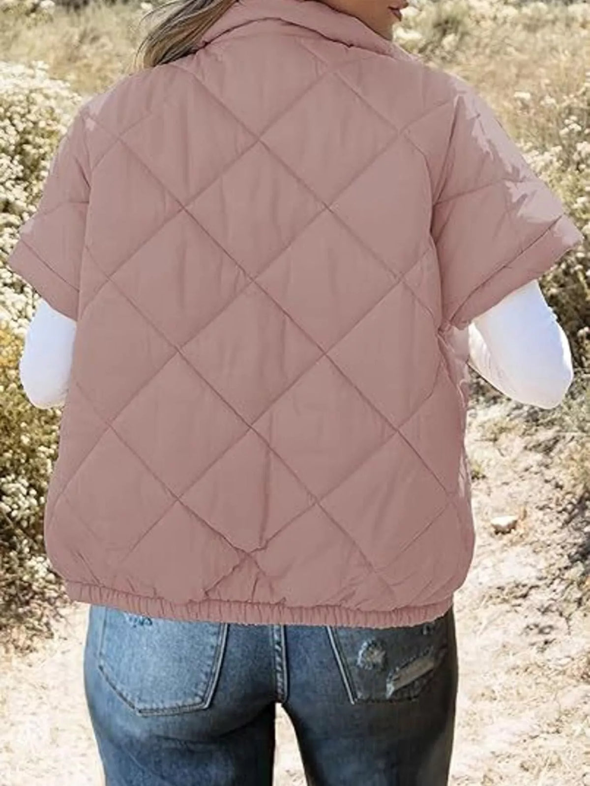 Quilted Zip Up Winter Coat