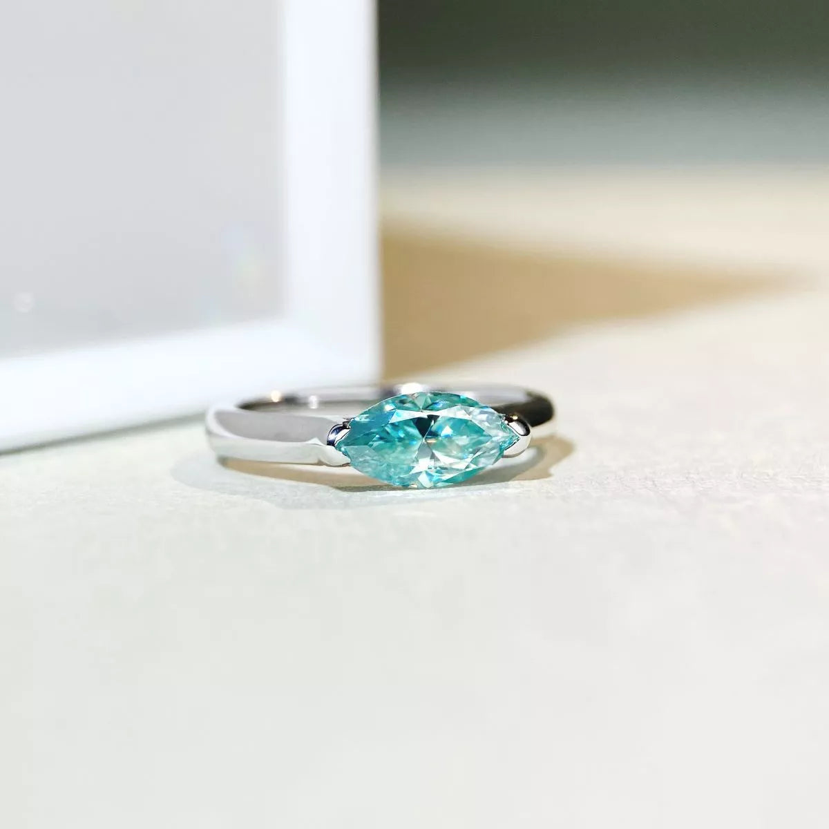 1 Carat Moissanite 925 Sterling Silver Ring for Women