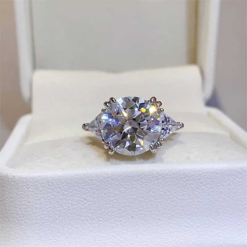 5 Carat Moissanite 925 Sterling Silver Ring – image 4 | Lilixa Trending Jewelry