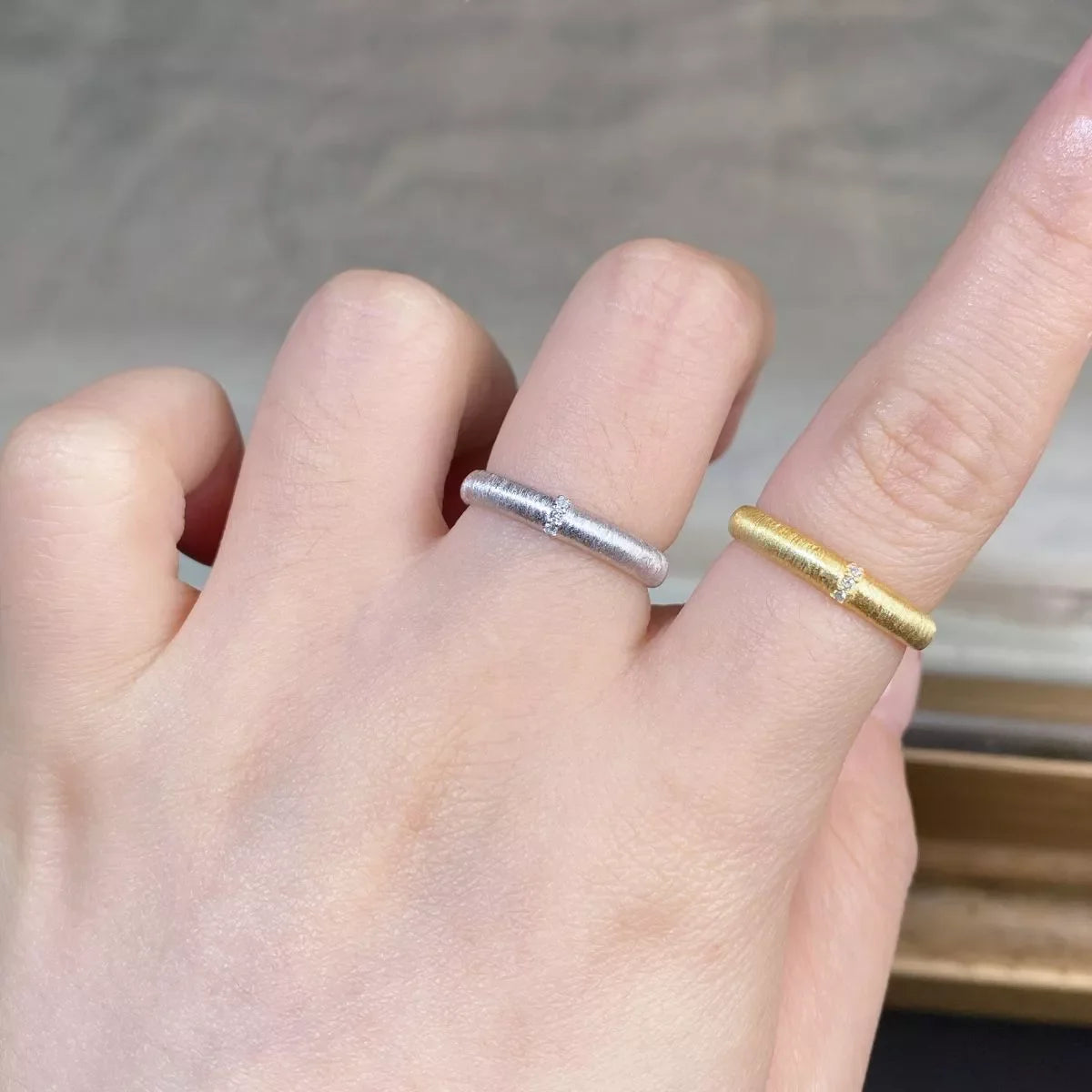 18K Gold-Plated 925 Sterling Silver Zircon Ring for Women