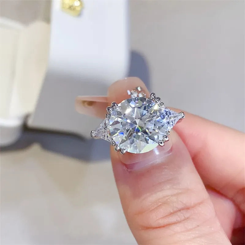 5 Carat Moissanite 925 Sterling Silver Ring – image 2 | Lilixa Trending Jewelry