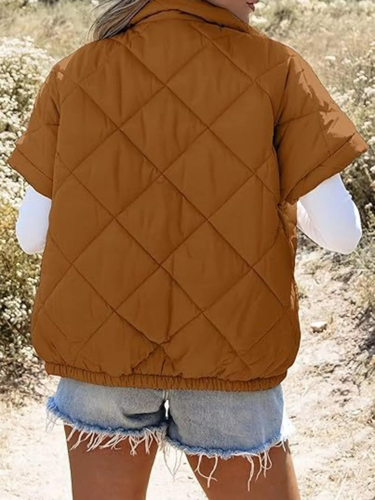 Quilted Zip Up Winter Coat