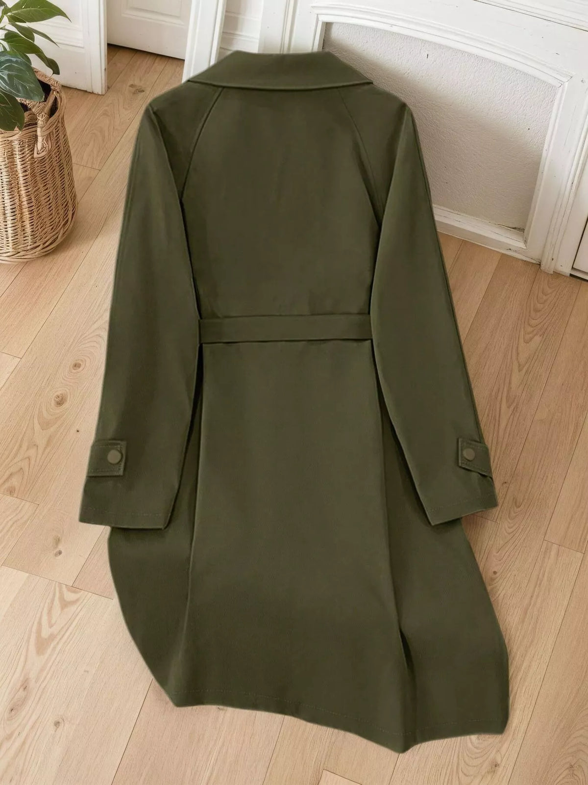 Lapel Longline Trench Coat