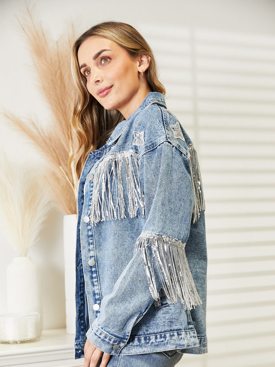 Fringe Denim Jacket