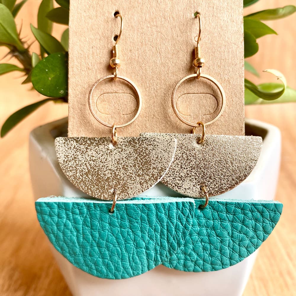 Geometrical Shape Dangle Earrings – image 3 | Lilixa Trending Jewelry