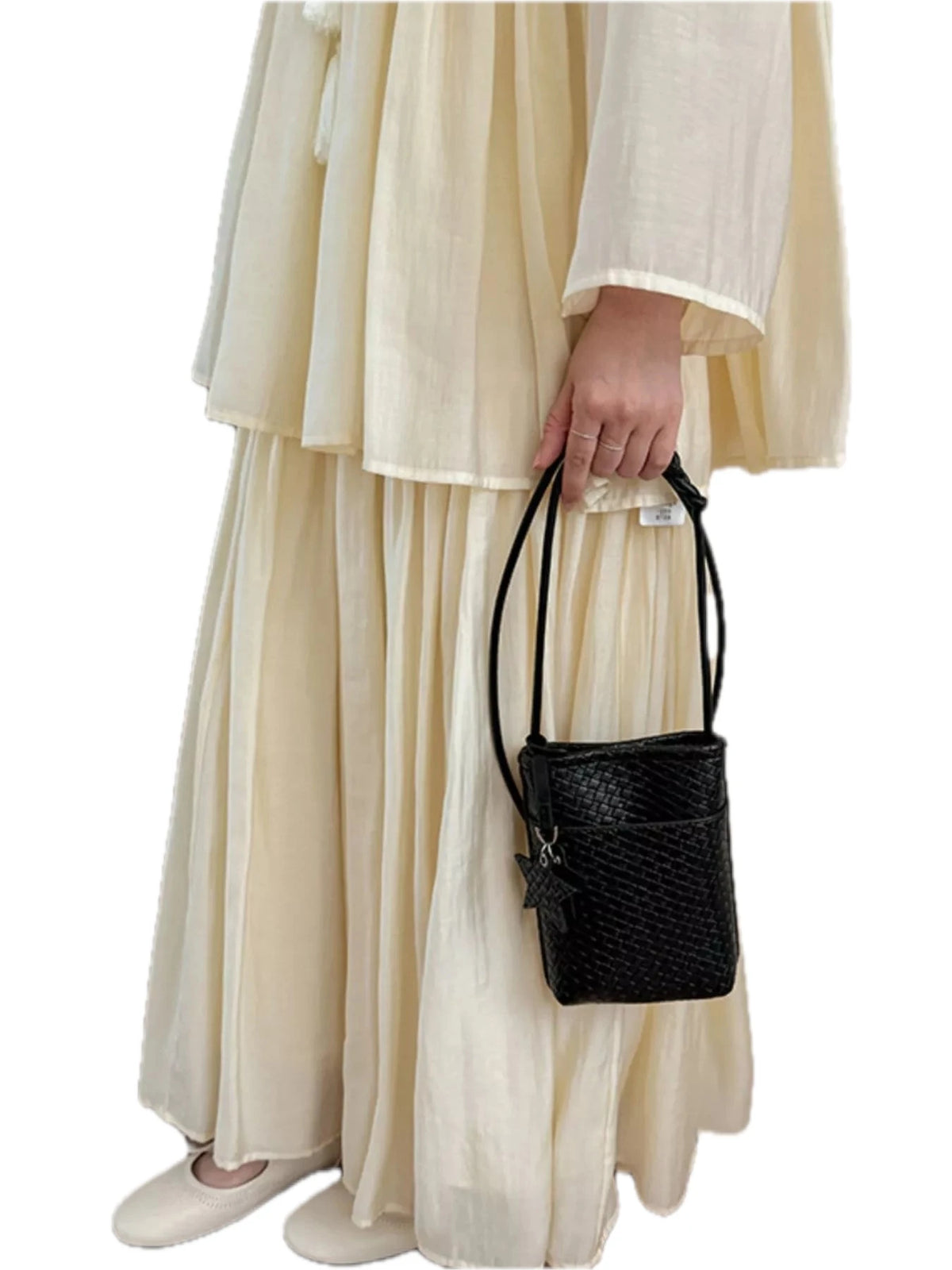 Woven Texture Crossbody Bag