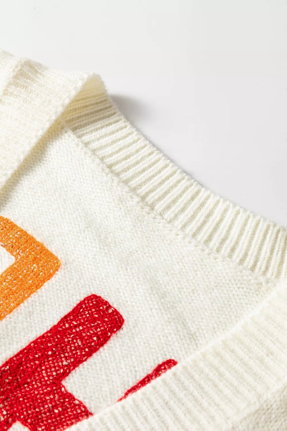 'HO HO HO' Button Up Knit Cardigan for Women