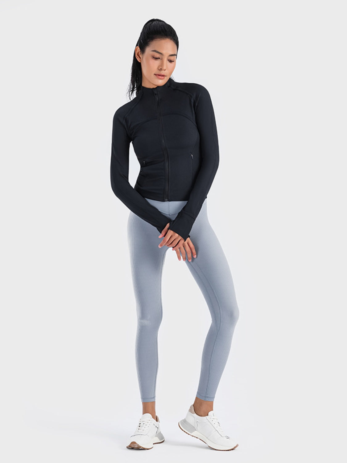 Millennia Zip Up Long Sleeve Sports Jacket