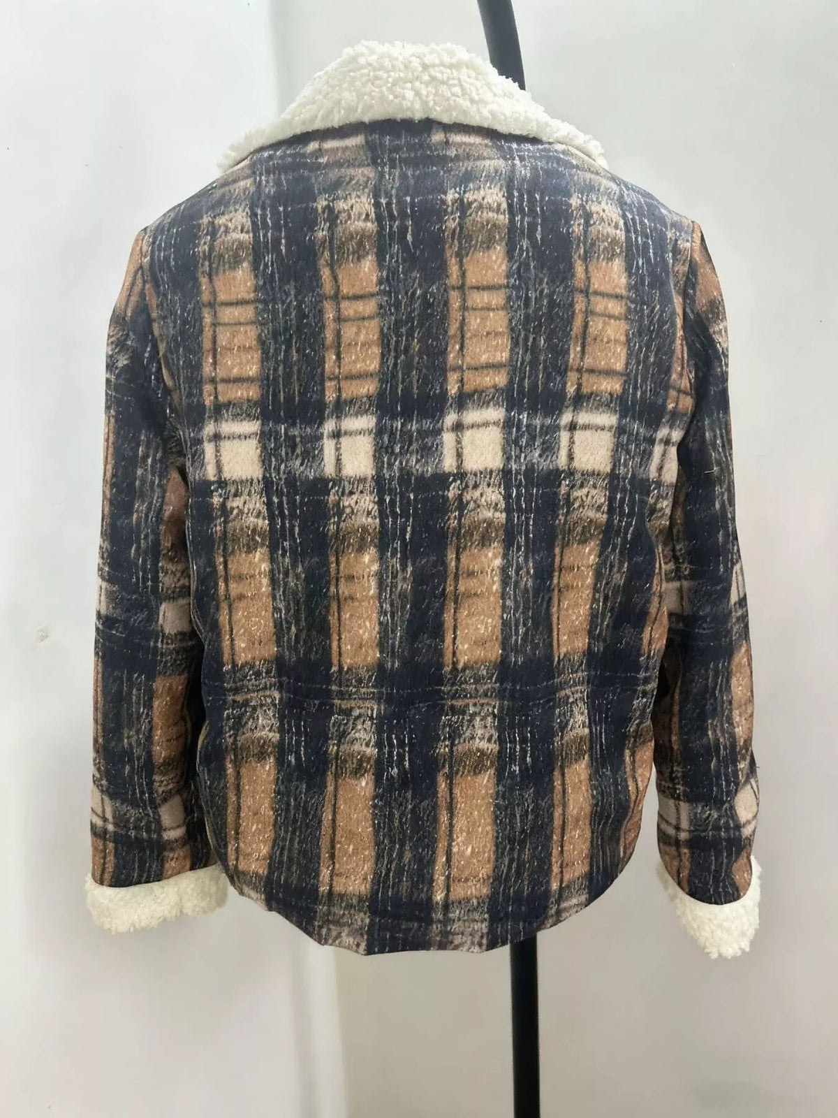 Plaid Sherpa Lined Outerwear