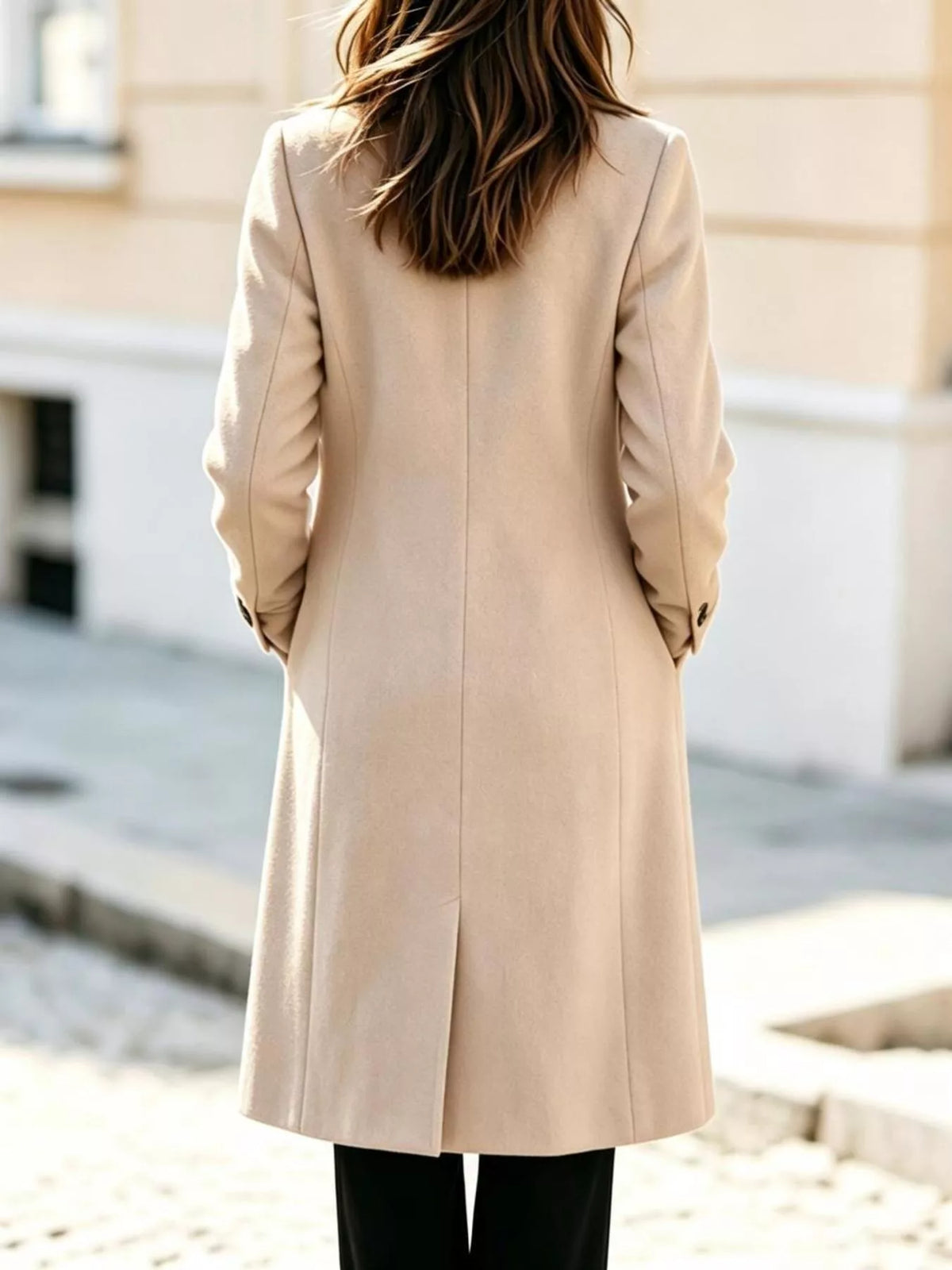 Double Breasted Lapel Coat