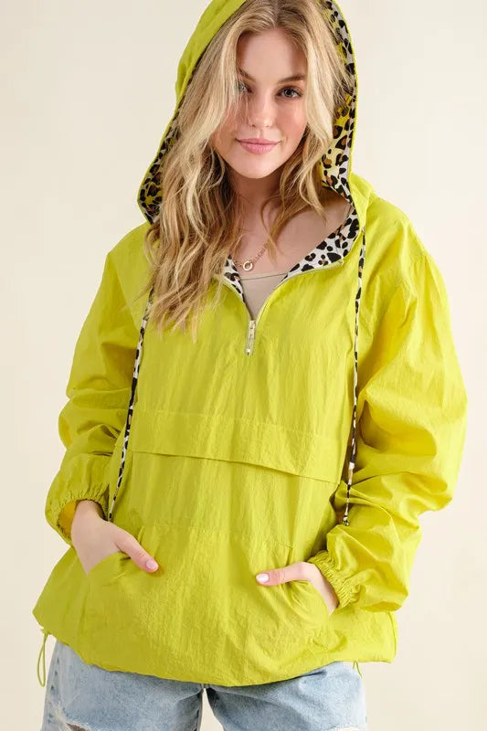 And The Why Leopard Windbreaker
