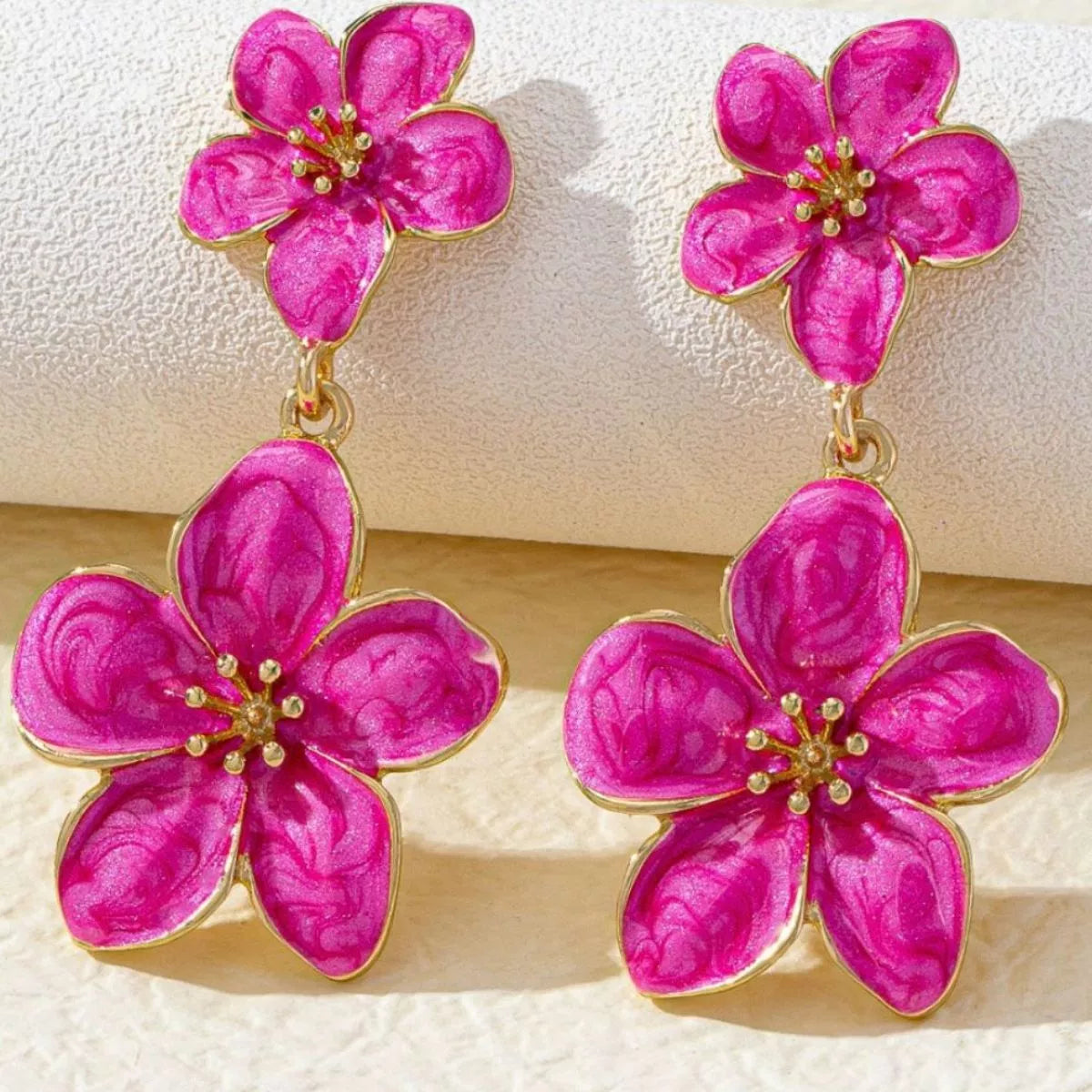 Flower Dangle Earrings – image 2 | Lilixa Trending Jewelry
