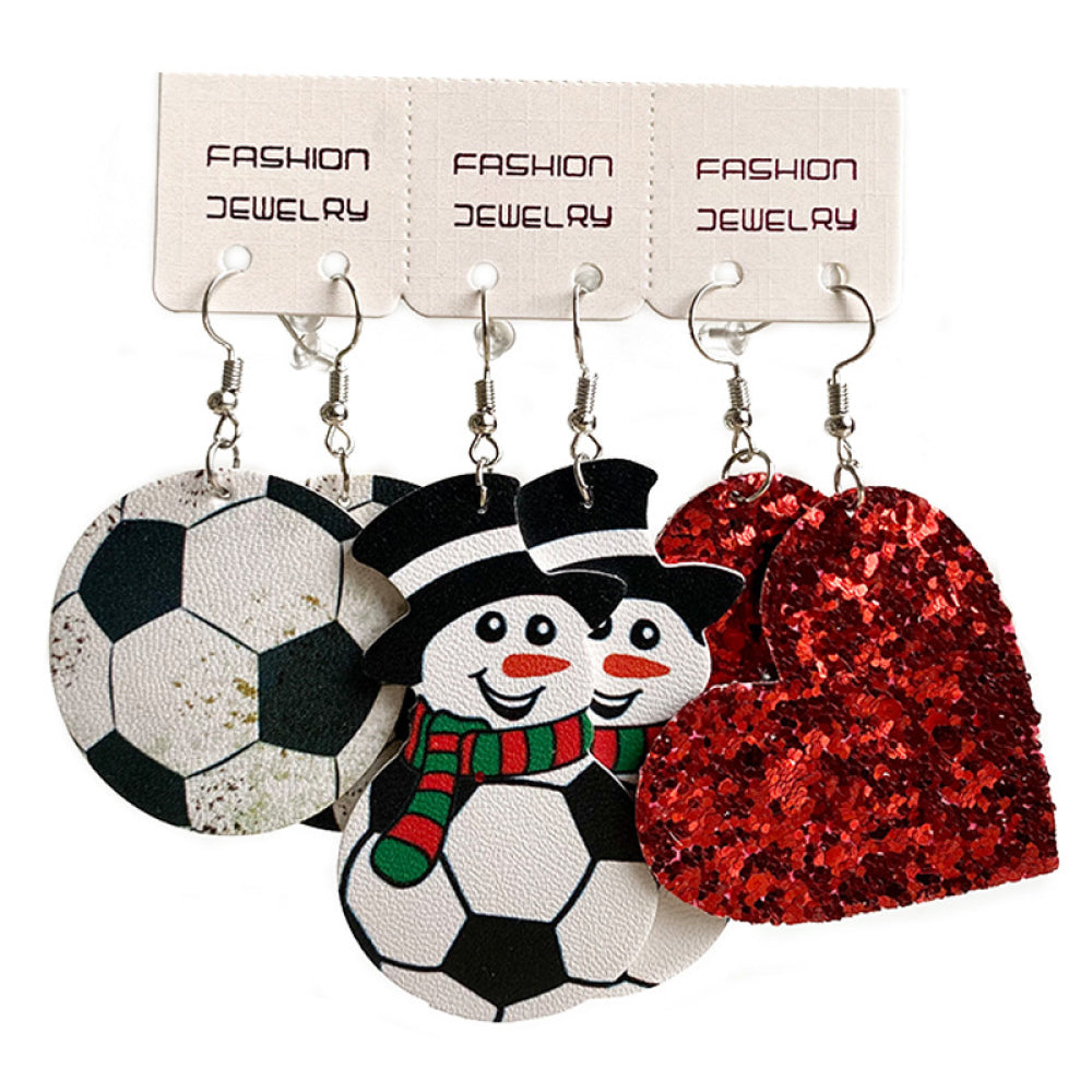 Snowman, Ball, and Heart Earrings Set – image 5 | Lilixa Trending Jewelry