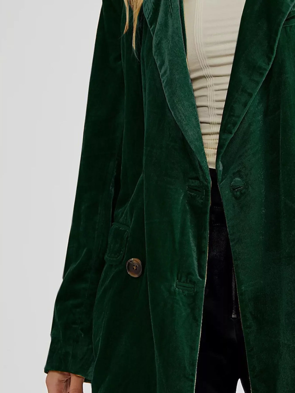 Double Breasted Button Up Blazer