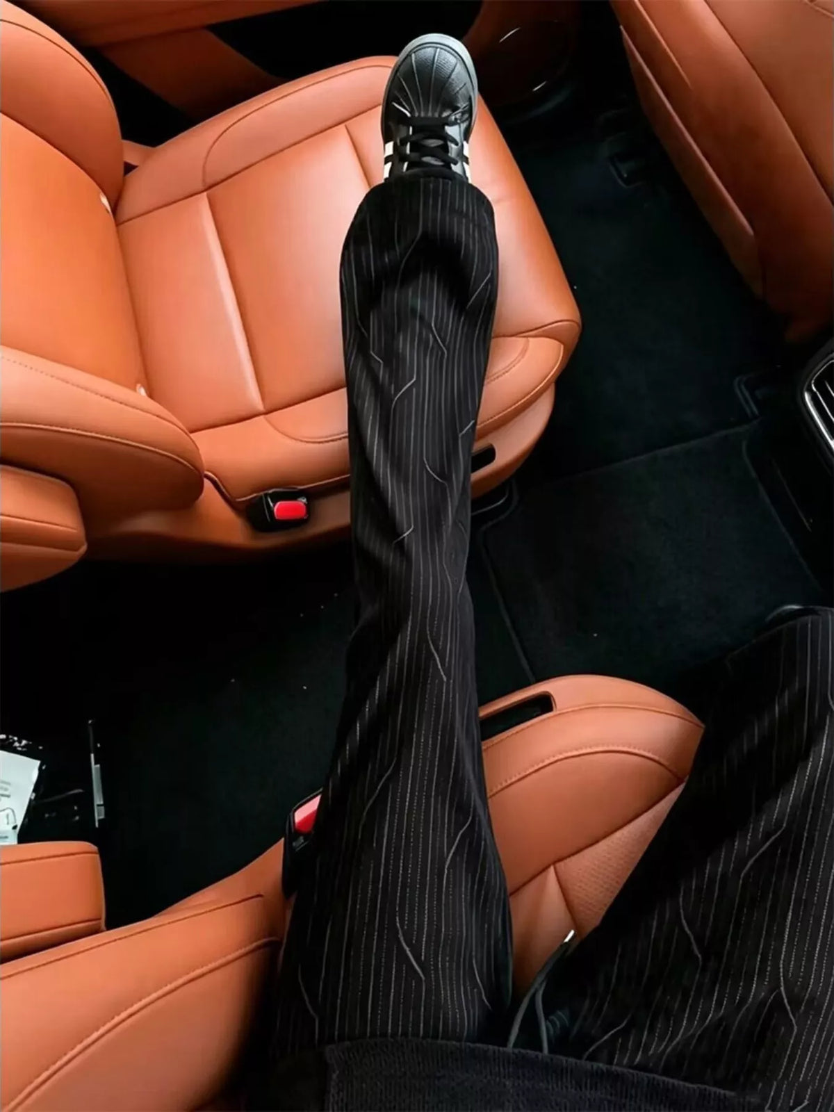 Men's Striped Wide Leg Drawstring Pants Plus Size