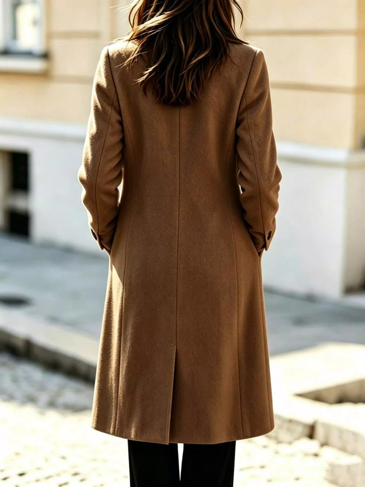 Double Breasted Lapel Coat