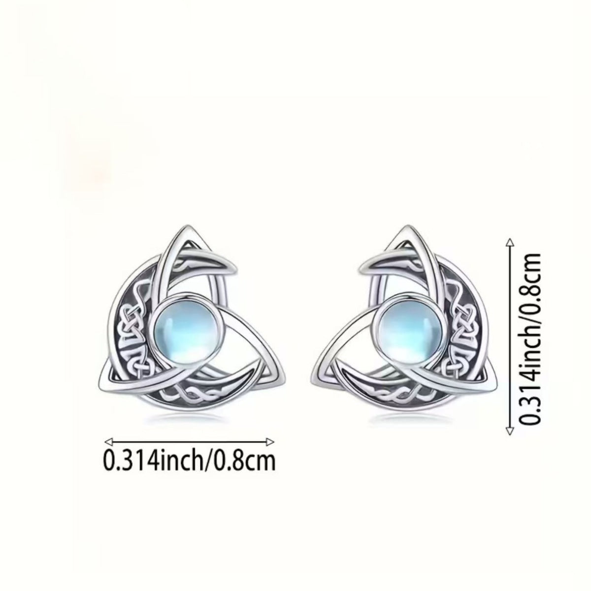Moonstone Stud Earrings – image 5 | Lilixa Trending Jewelry