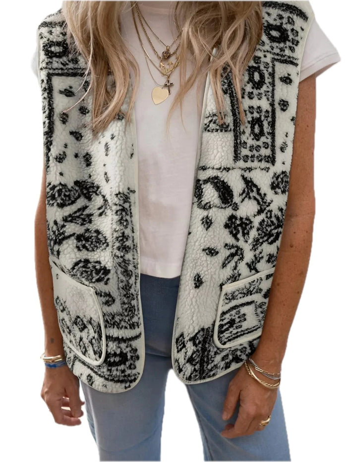 Western Sherpa Paisley Vest
