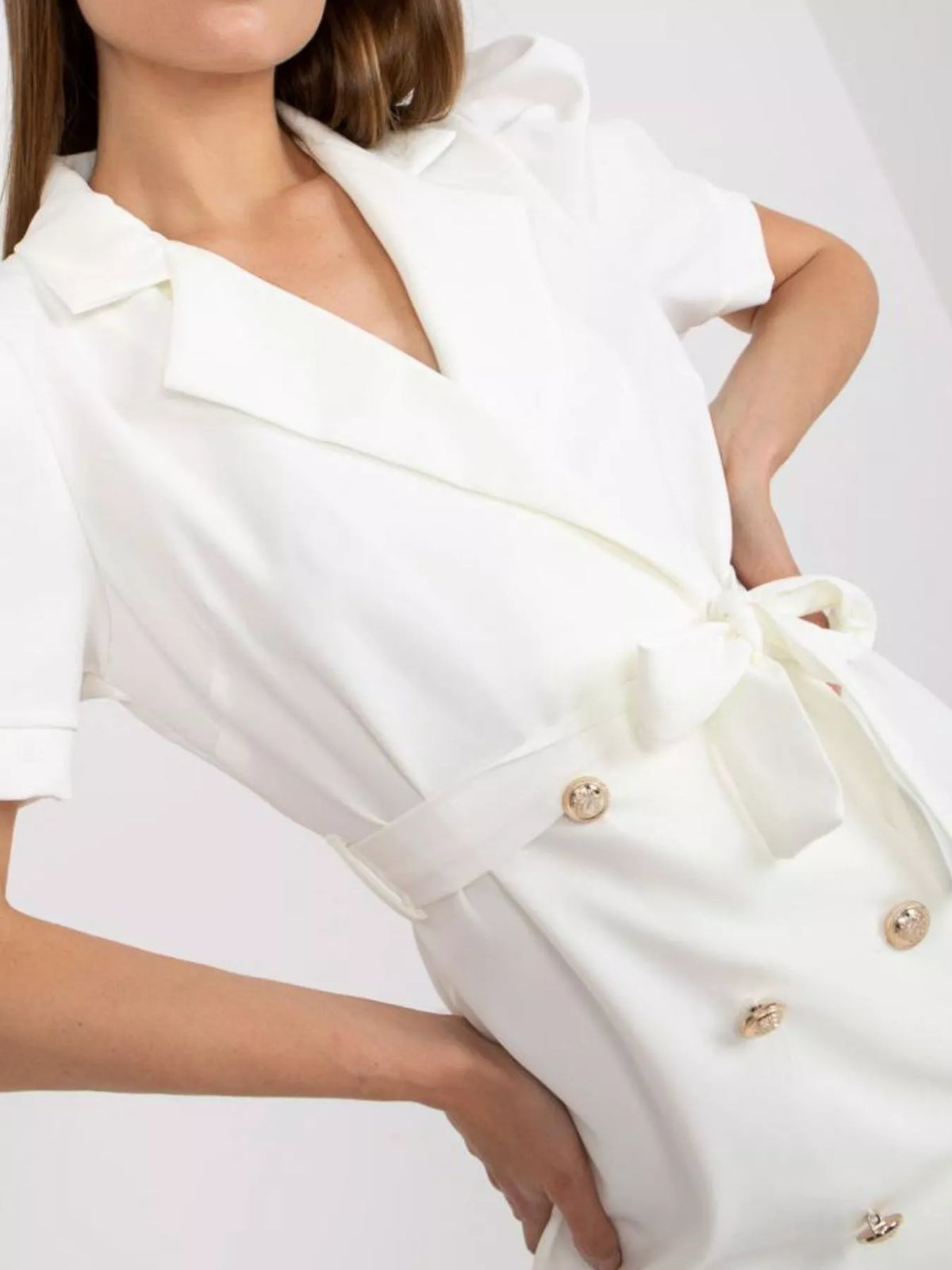 Blazer Tie Waist Mini Dress