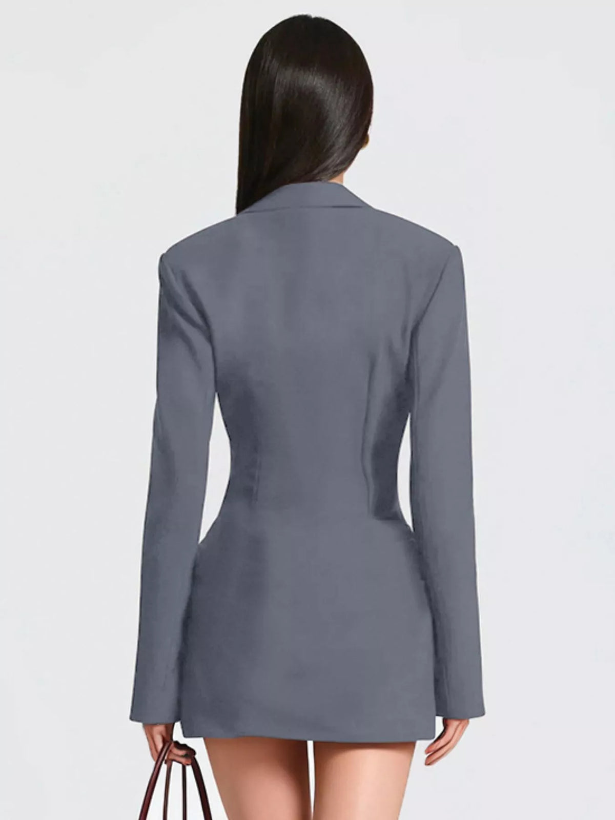 Blazer Long Sleeve Mini Dress Plus Size