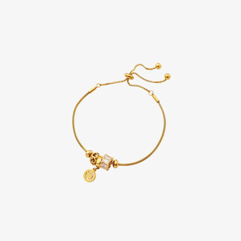 Heart Charm Titanium Steel Bracelet – image 2 | Lilixa Trending Jewelry