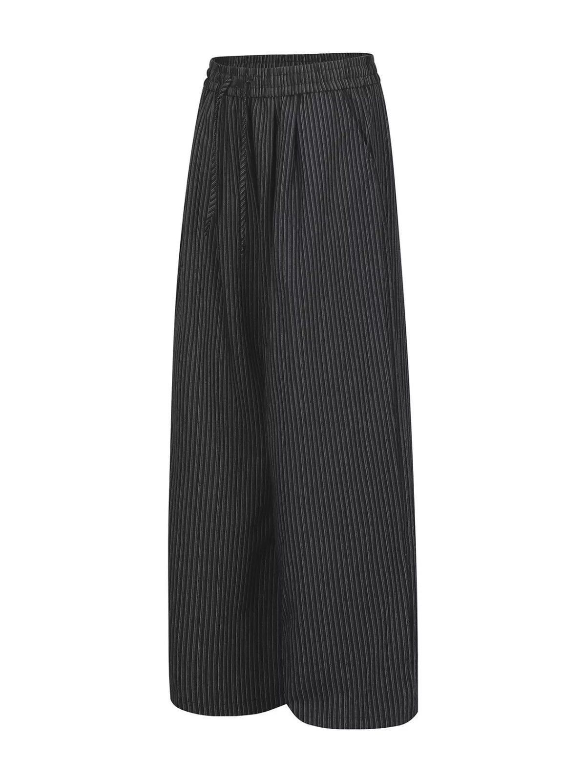 Men's Striped Wide Leg Drawstring Pants