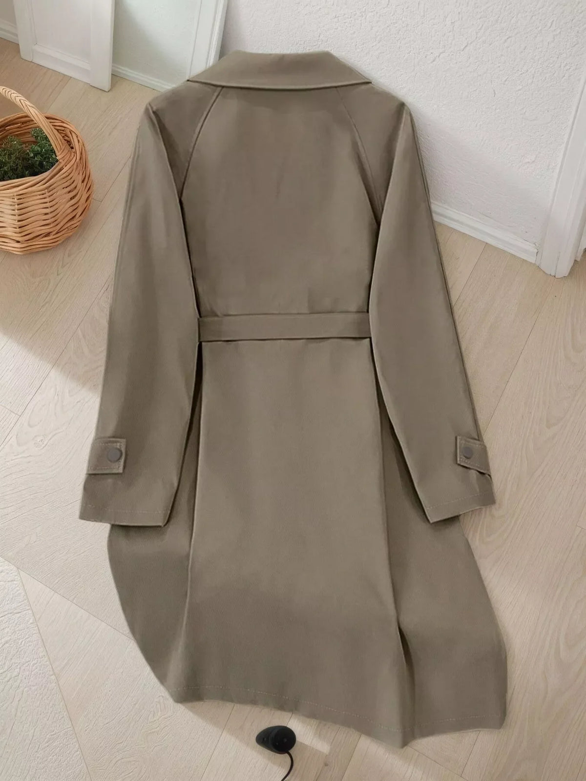 Lapel Longline Trench Coat