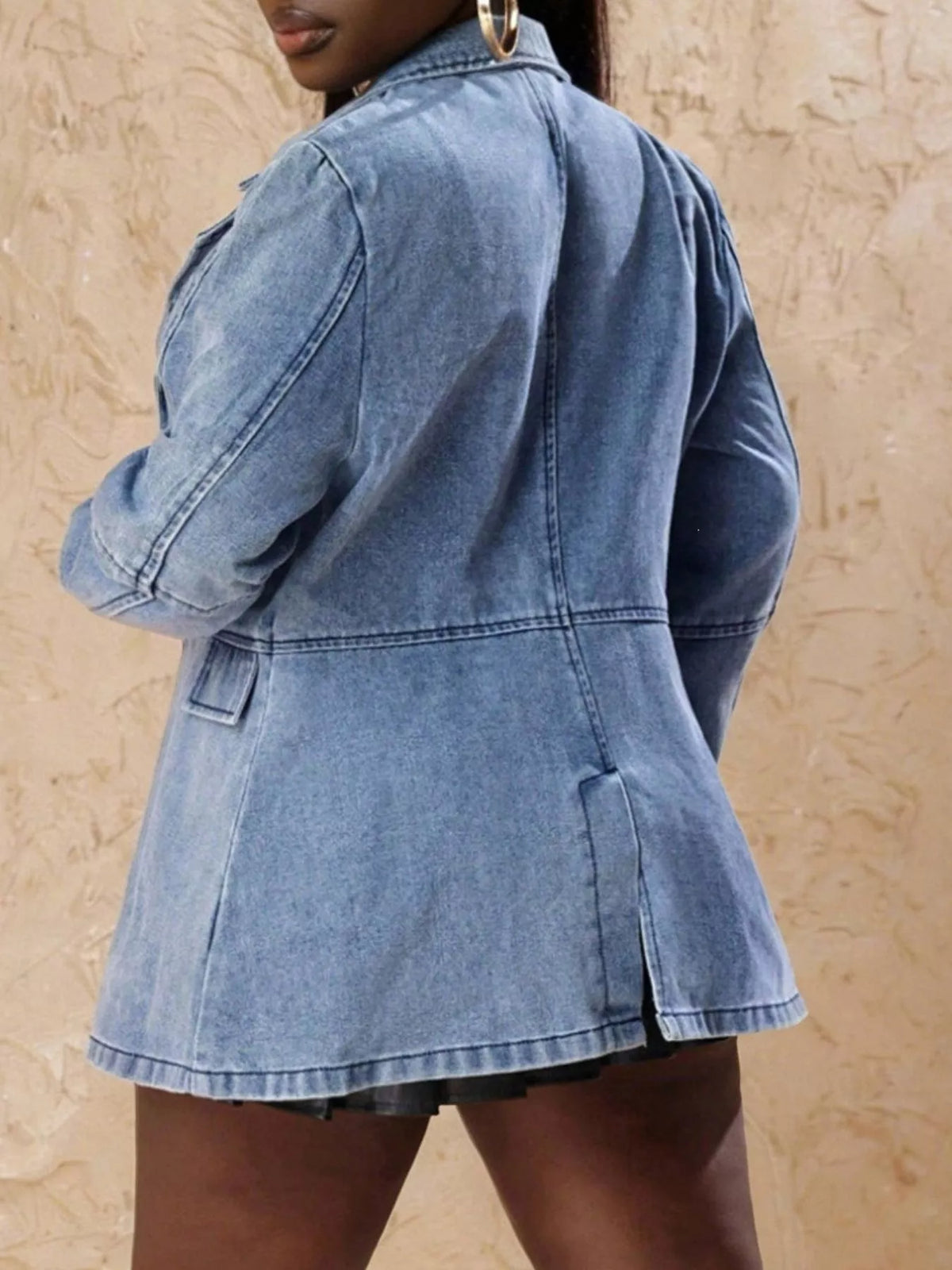 Single Breasted Denim Jacket