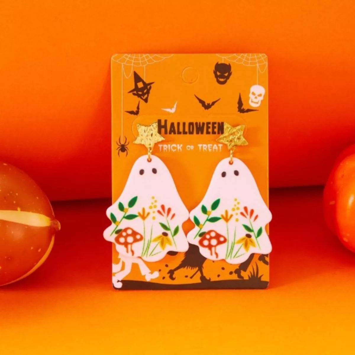 Floral Ghost Earrings
