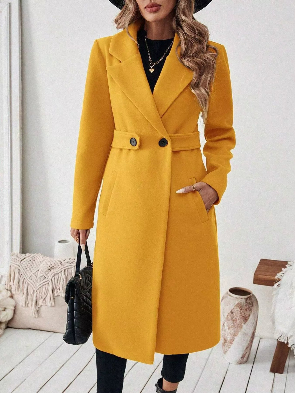 Single Button Longline Coat