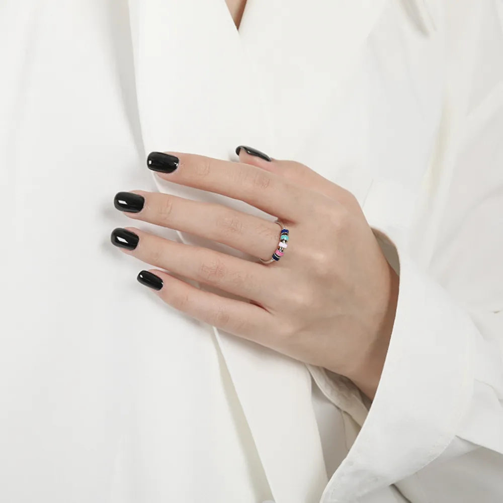 925 Sterling Silver Oil Drip Ring – image 3 | Lilixa Trending Jewelry